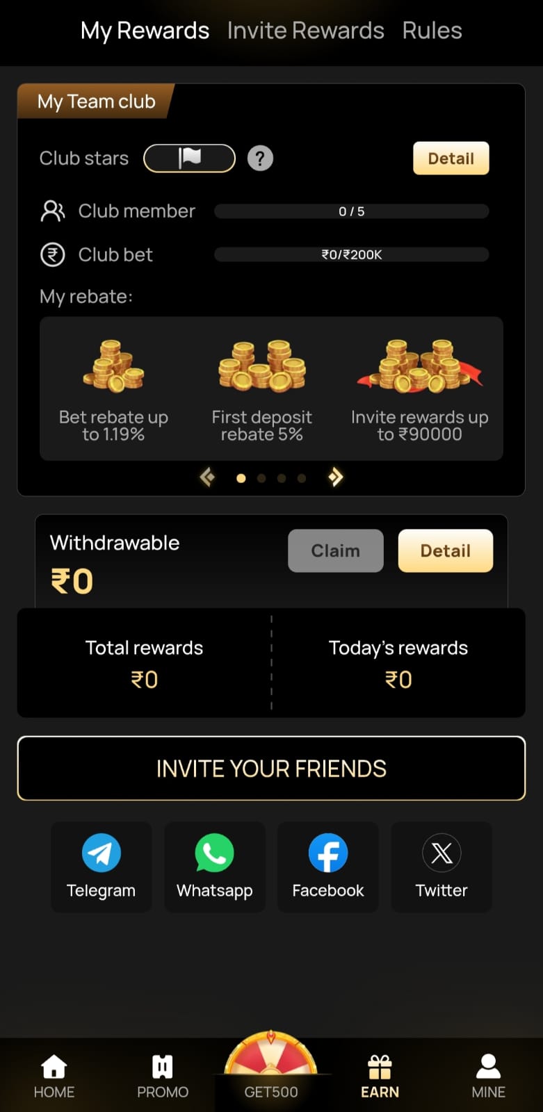 Lakh Up Game APK download official login screen for Android users